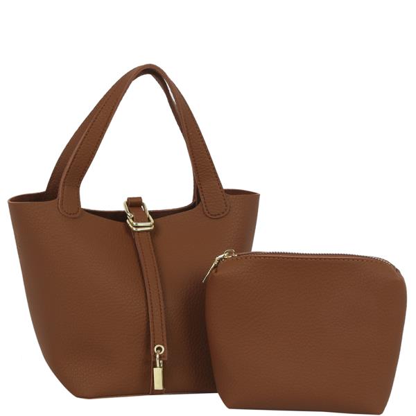 2IN1 CHIC HANDLE SATCHEL W POUCH SET
