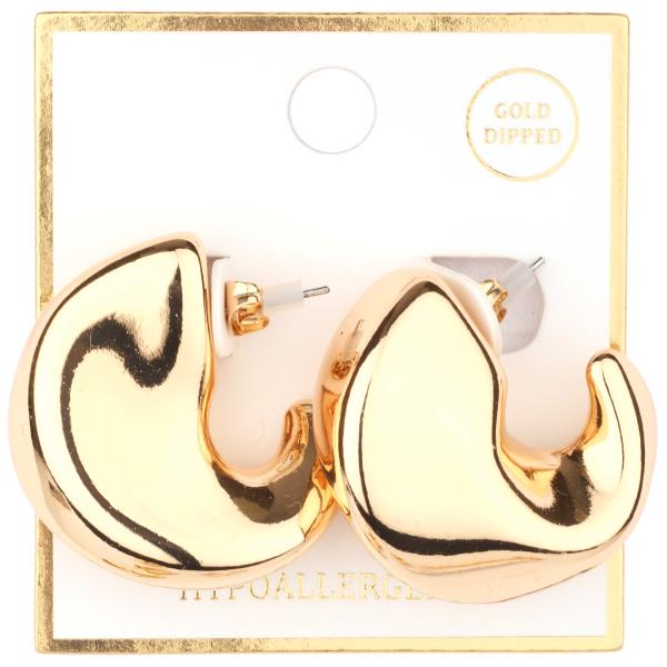 METAL CCB HOOP EARRING