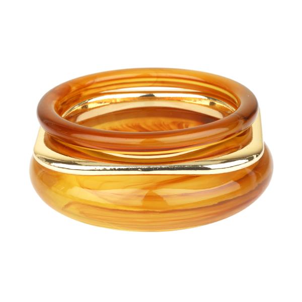 MARBLE METAL MULTI STACKABLE BANGLE BRACELET