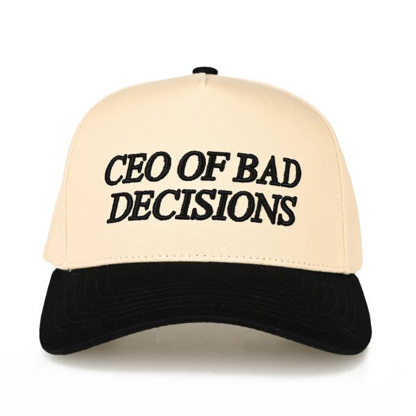 CC CEO OF BAD DECISION TRUCKER HAT