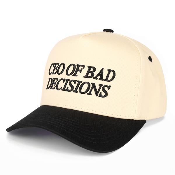 CC CEO OF BAD DECISION TRUCKER HAT