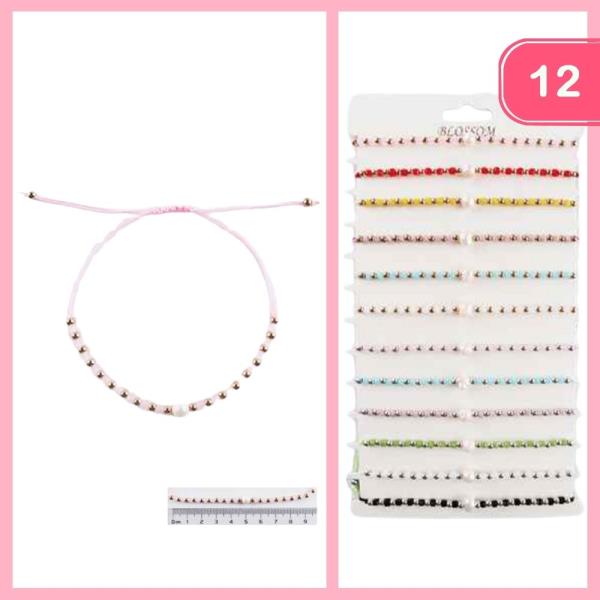 BEAD THREAD BRACELET (12 UNITS)