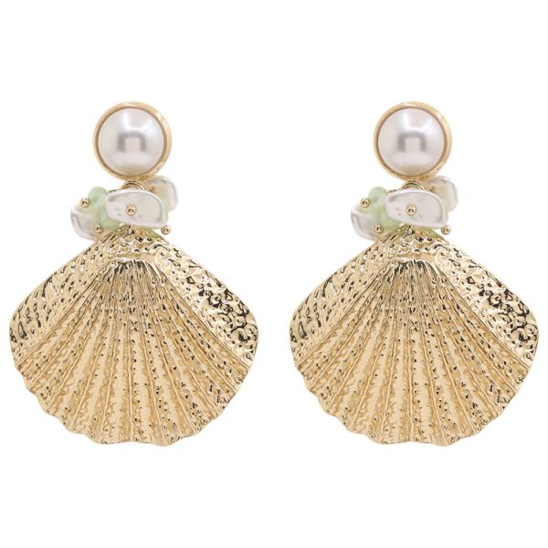 PEARL METAL SHELL EARRING