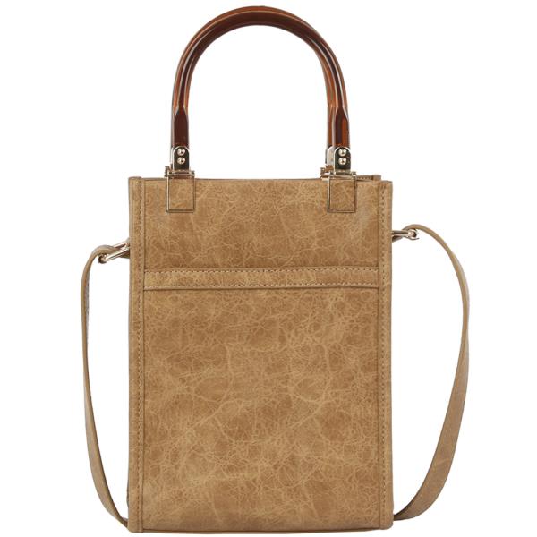 TEXTURED HANDLE CROSSBODY BAG