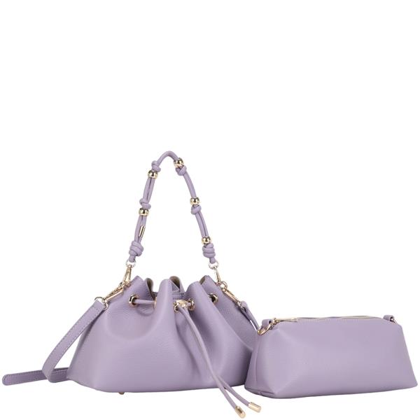 2IN1 DRAWSTRING SATCHEL W POUCH SET