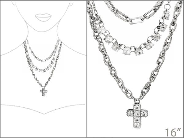 WESTERN RHINESTONE CHARM MULTI STRAND