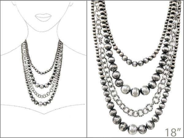 WESTERN NAVAJO MULTI STRAND NECKLACE
