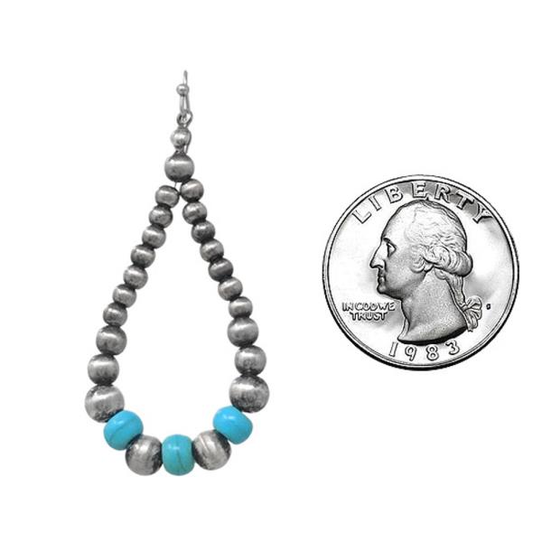 WESTERN NAVAJO  WITH SEMNI STONE EARRING