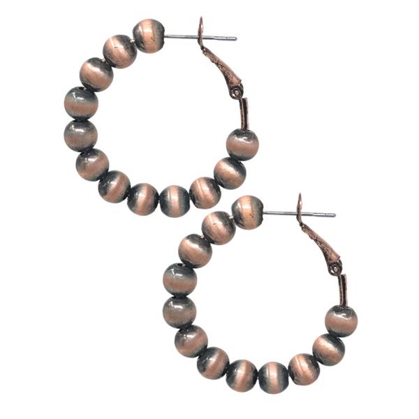 WESTERN NAVAJO HOOP EARRING