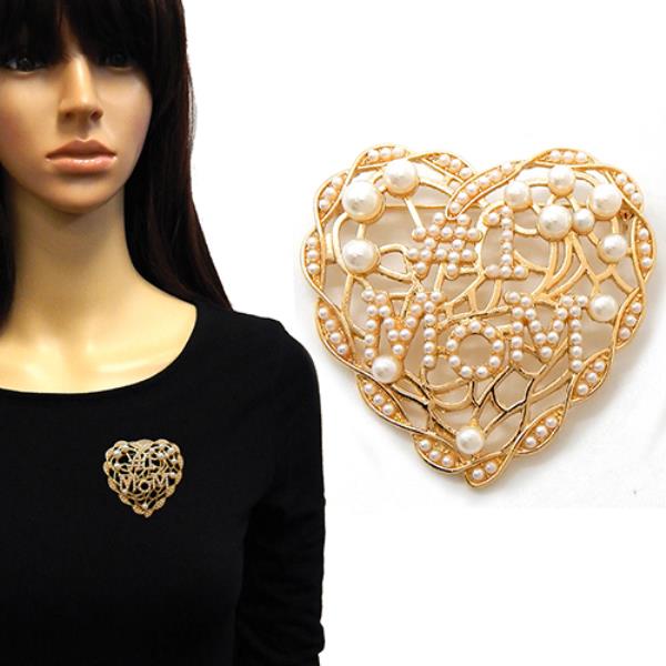 MOTHER OF PEARL MULTI CLUSTER BROOCH