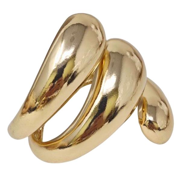 METAL SMOOTH ORGANIC CURVED BANGLE BRACELET