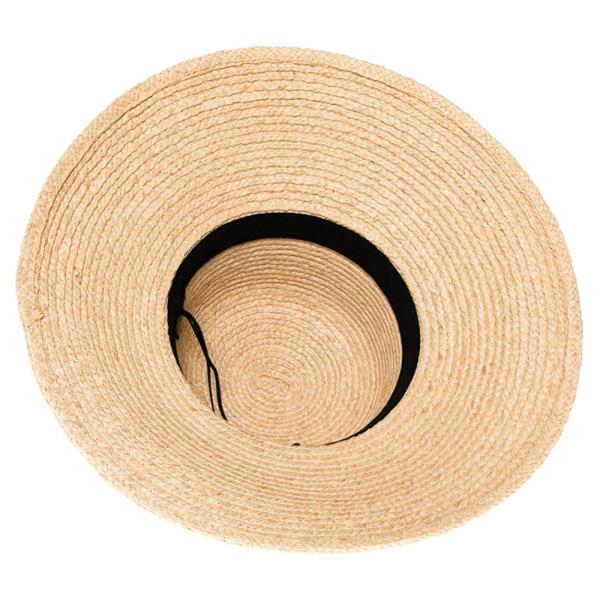 RAFFIA STRAW LAMPSHADE SUN HAT