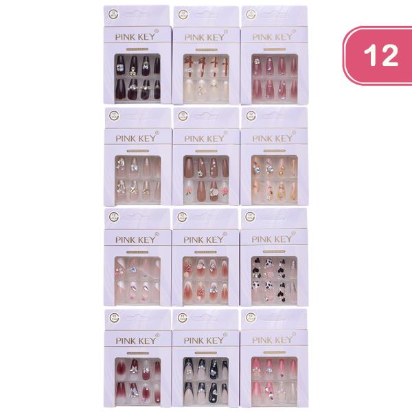 12PC MIX NAIL DECORATION SET (12 UNITS)
