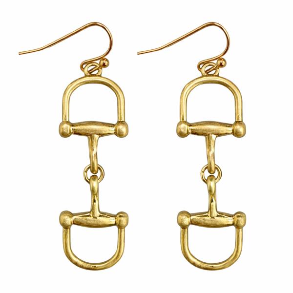 METAL BAR DROP EARRING