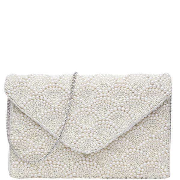 PEARL SEED BEAD EVENING BAG