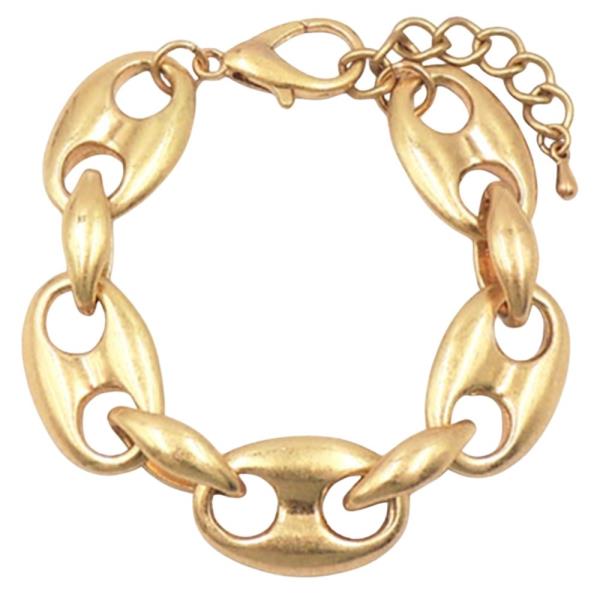 OVAL LINK CHAIN BRACELET