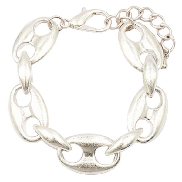 OVAL LINK CHAIN BRACELET