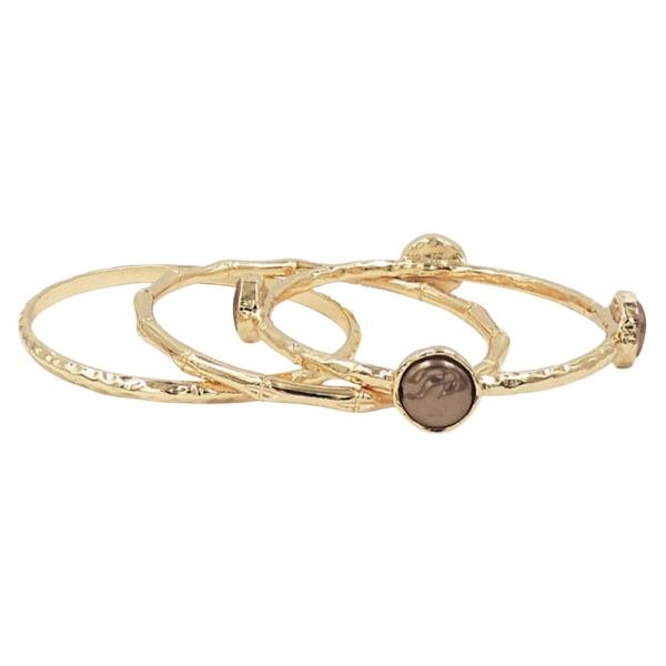 3PCS PEARL BANGLE SET
