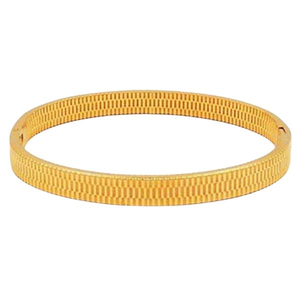 STAINLESS STEEL  TEXTURE WIDE  BANGLE BRACELET