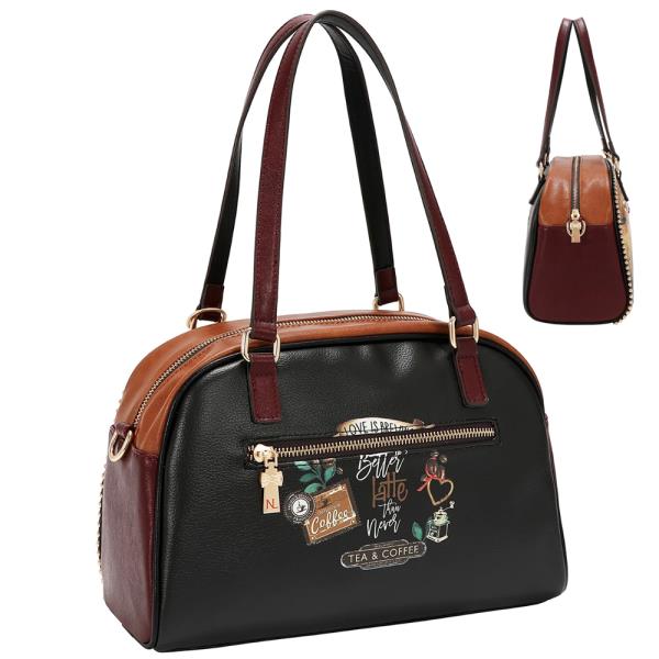 NICOLE LEE VIRTUAL FRIEND DOME SATCHEL BAG