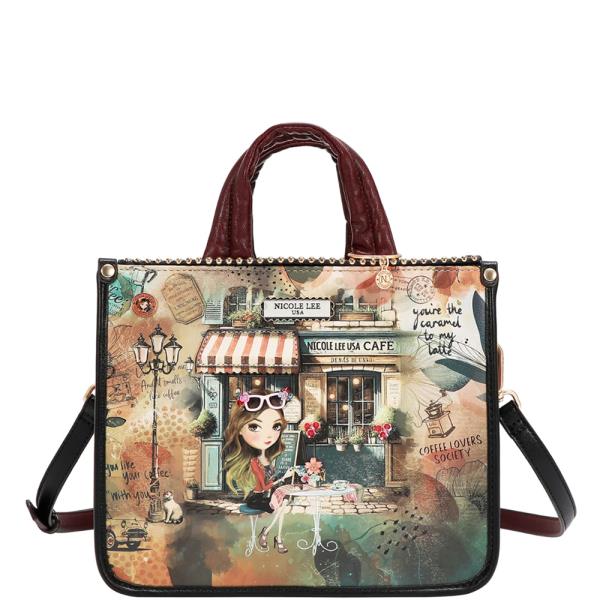 NICOLE LEE VIRTUAL FRIEND SMALL TOTE BAG