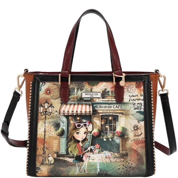 NICOLE LEE VIRTUAL FRIEND TOTE BAG