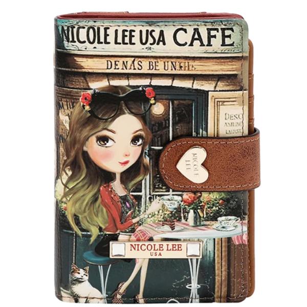 NICOLE LEE COMPACT SNAP TAB WALLET ORGANIZER