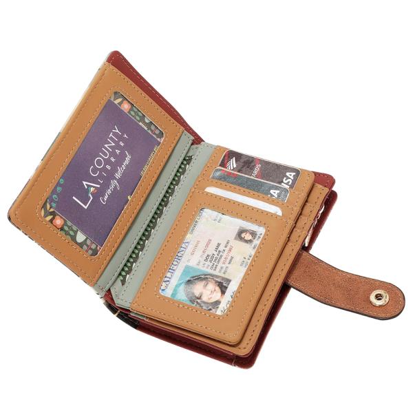 NICOLE LEE COMPACT SNAP TAB WALLET ORGANIZER
