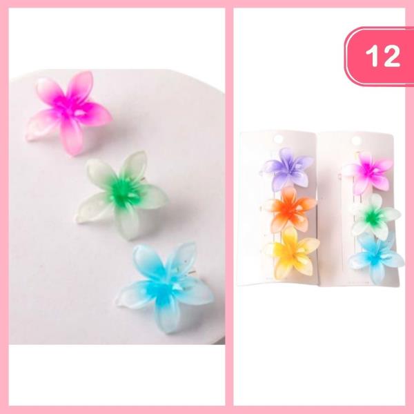 OMBRE PLUMERIA GATOR CLIPS (12 UNITS)