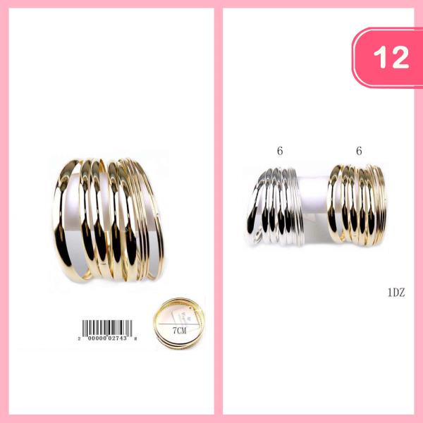 BANGLE BRACELETS (12 UNITS)