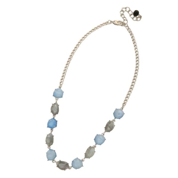 STONE NECKLACE EARRING SET