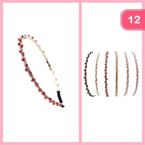 RHINESTONE HEADBAND (12 UNITS)