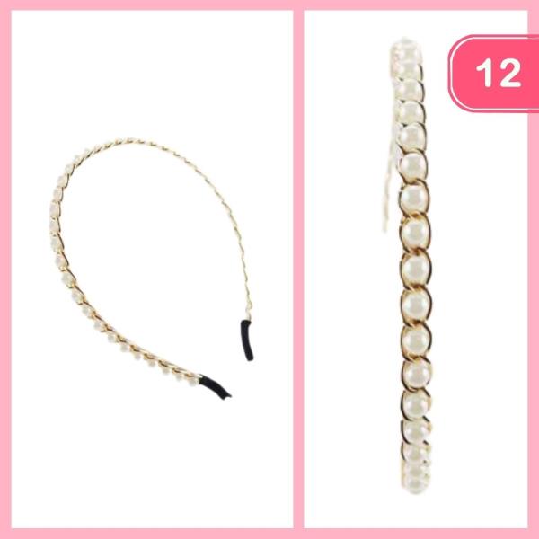 PEARL CHAIN HEADBAND (12 UNITS)