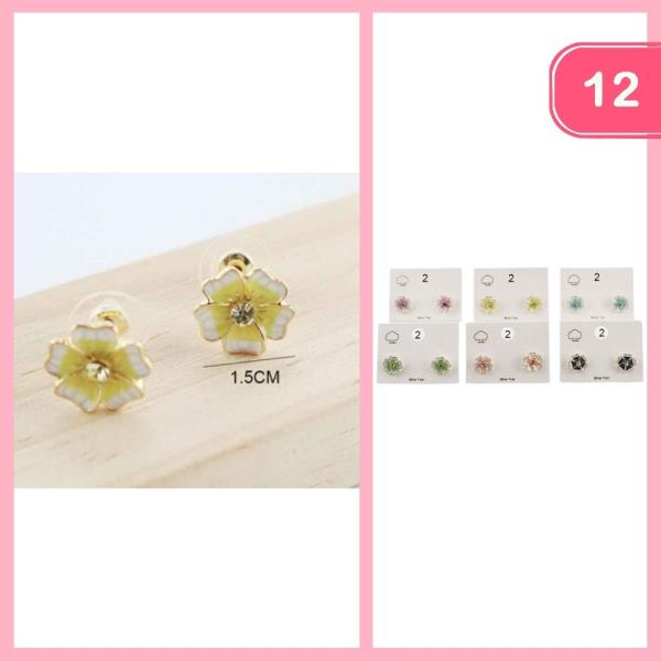 FLOWER POST EARRING  (12 UNITS)