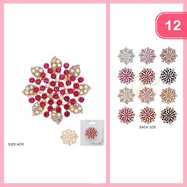 RHINESTONES BROOCH (12 UNITS)