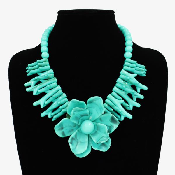 ORGANZA PETAL FLOWER STATMENT EARRING