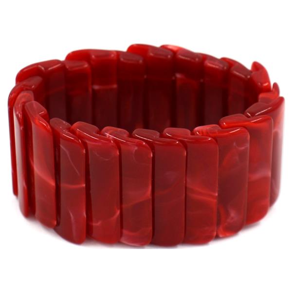RESIN SEGMENT STRETCH BRACELET