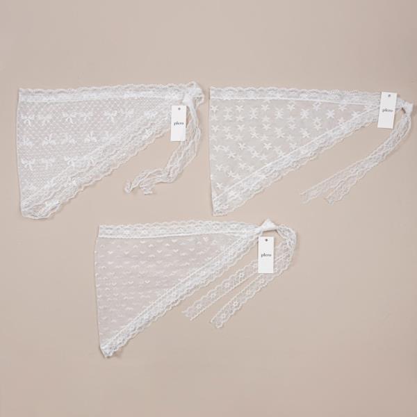 LACE TRIANGLE HEAD SCARF