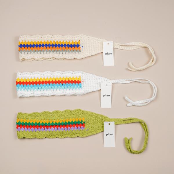 CROCHET STRIPE HEAD BAND