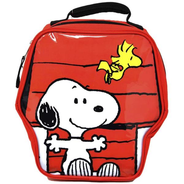 PEANUTS SNOOPY HEAD SHAPED RECTANGLE LUNCH BAG