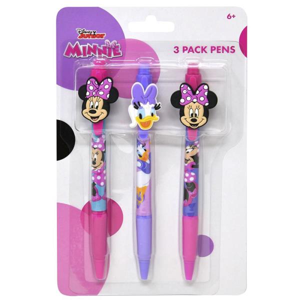 MINNIE 3PC RUBBER CHARACTER PEN