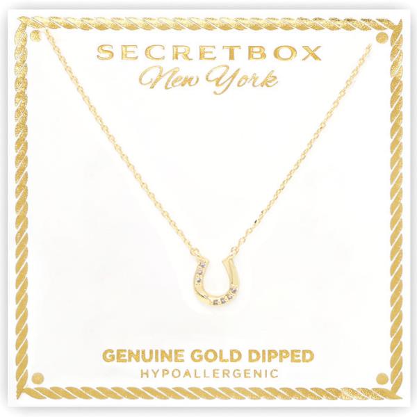 GOLD DIPPED HORSESHOE NECKLACE