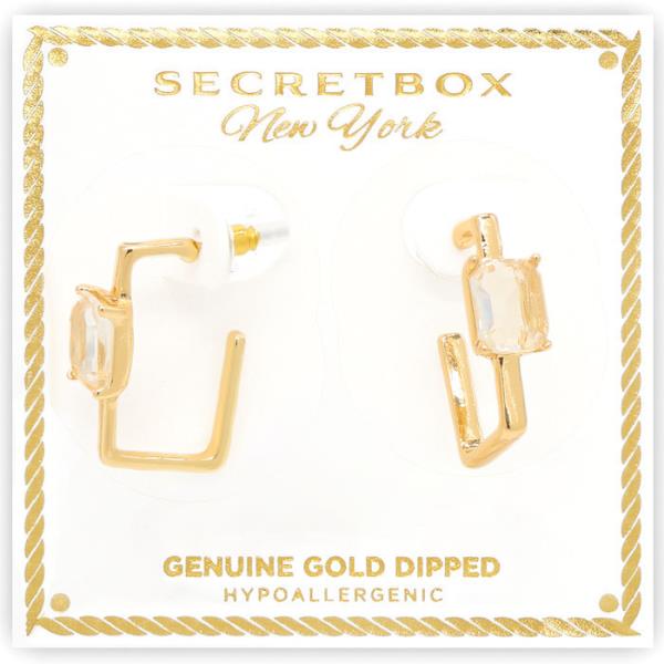 SECRET BOX GOLD DIPPED EARRING