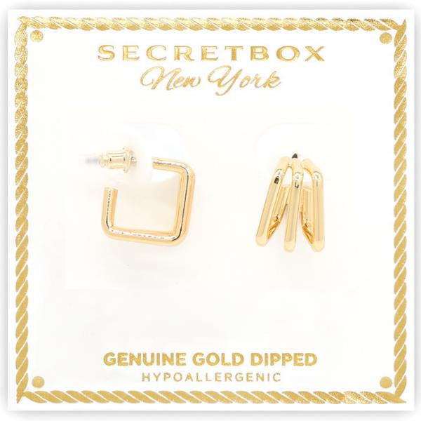 GOLD DIPPED HOOP EARRING