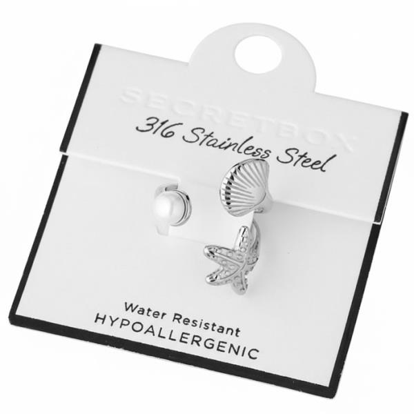 STAINLESS STEEL STARFISH OPEN RING