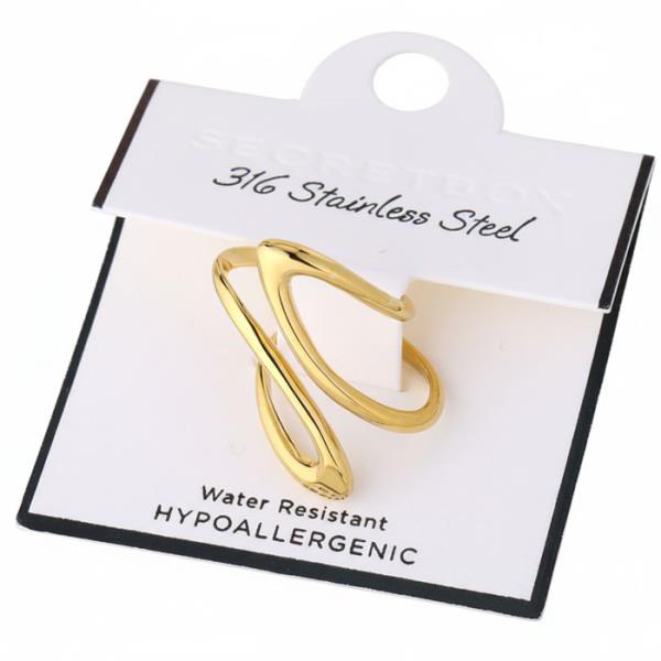 STAINLESS STEEL OPEN RING