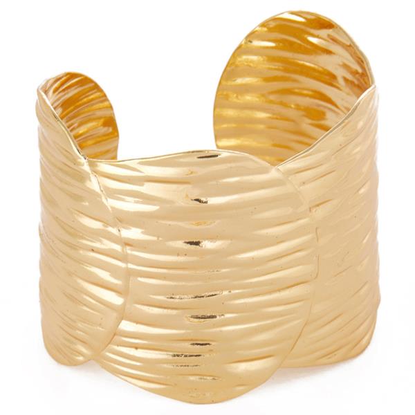 STAINLESS STEEL  WRINKLE CUFF BRACELET