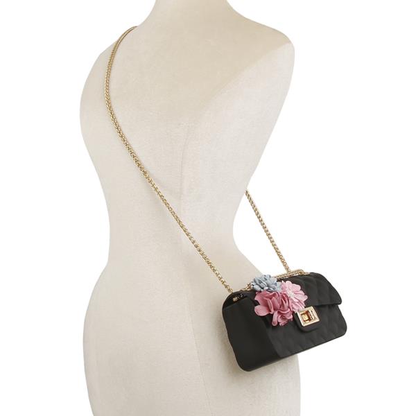 QUILTED FLORAL CROSSBODY BAG