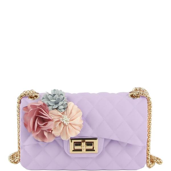 QUILTED FLORAL CROSSBODY BAG