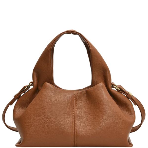 CHIC TEXTURED HANDLE SATCHEL BAG